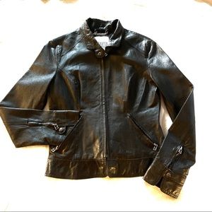 BB Dakota dark brown genuine leather jacket